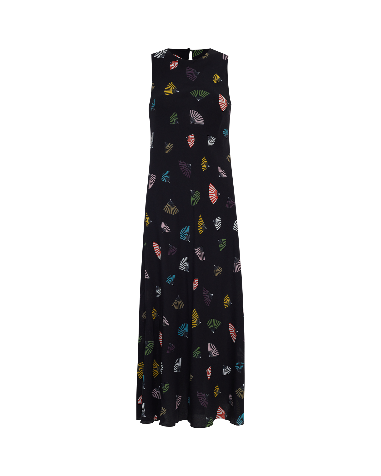 VESTIDO FLORA LEQUE PRETO