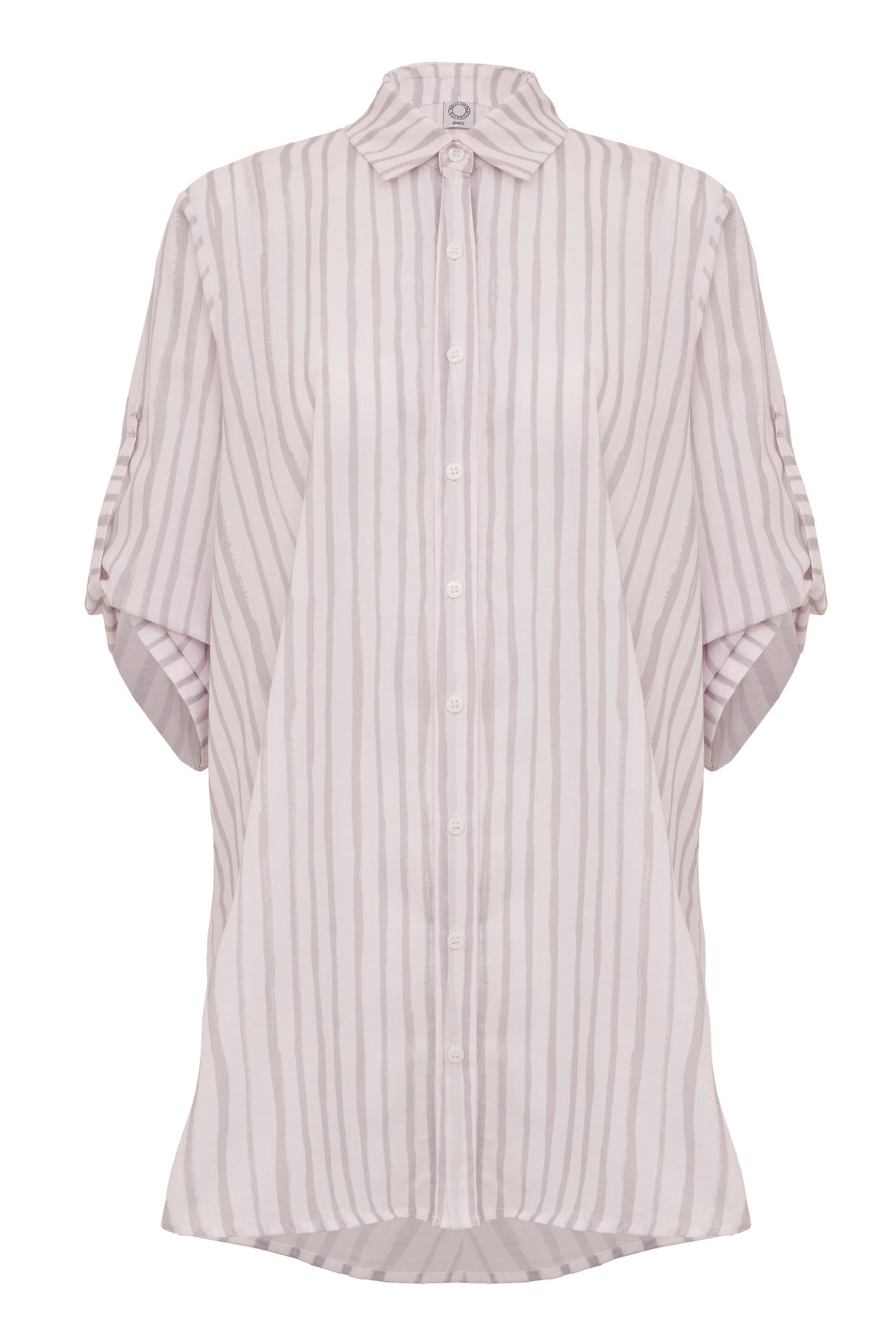 CAMISÃO ELISA STRIPES CINZA