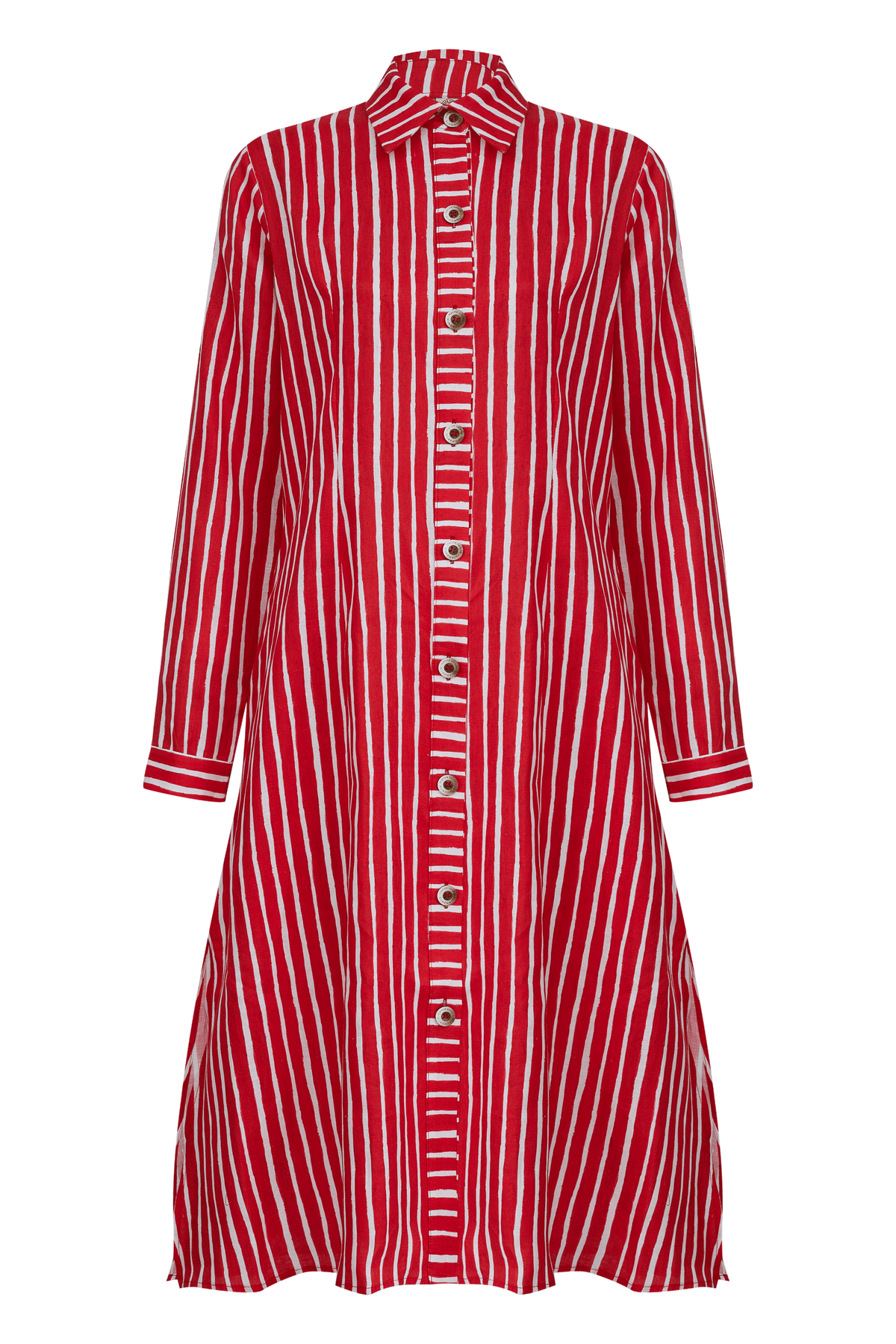 CHEMISE MIRIAM STRIPES VERMELHO