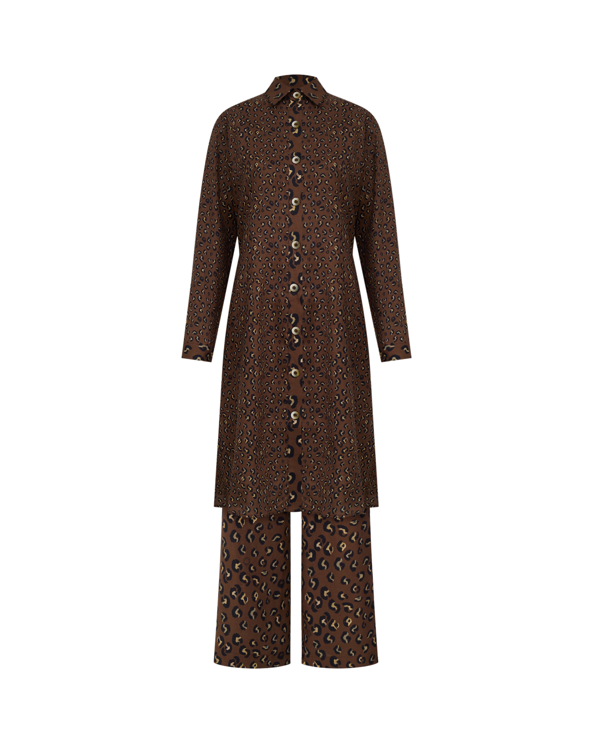 CHEMISE ONÇA MARROM