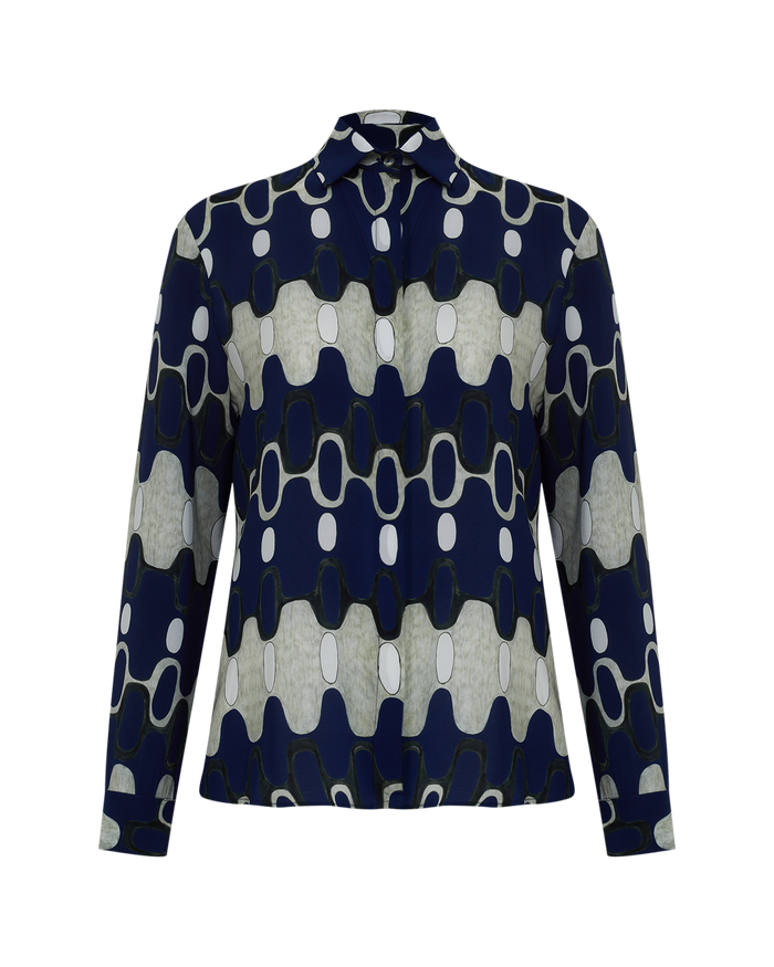 CAMISA ANA IPANEMA AZUL