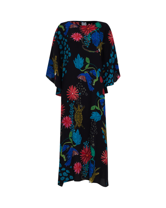CAFTAN AMÉLIA PARAÍSO PRETO