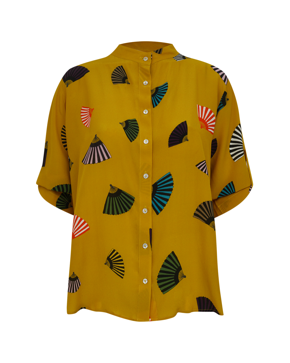 CAMISA T LEQUE MOSTARDA