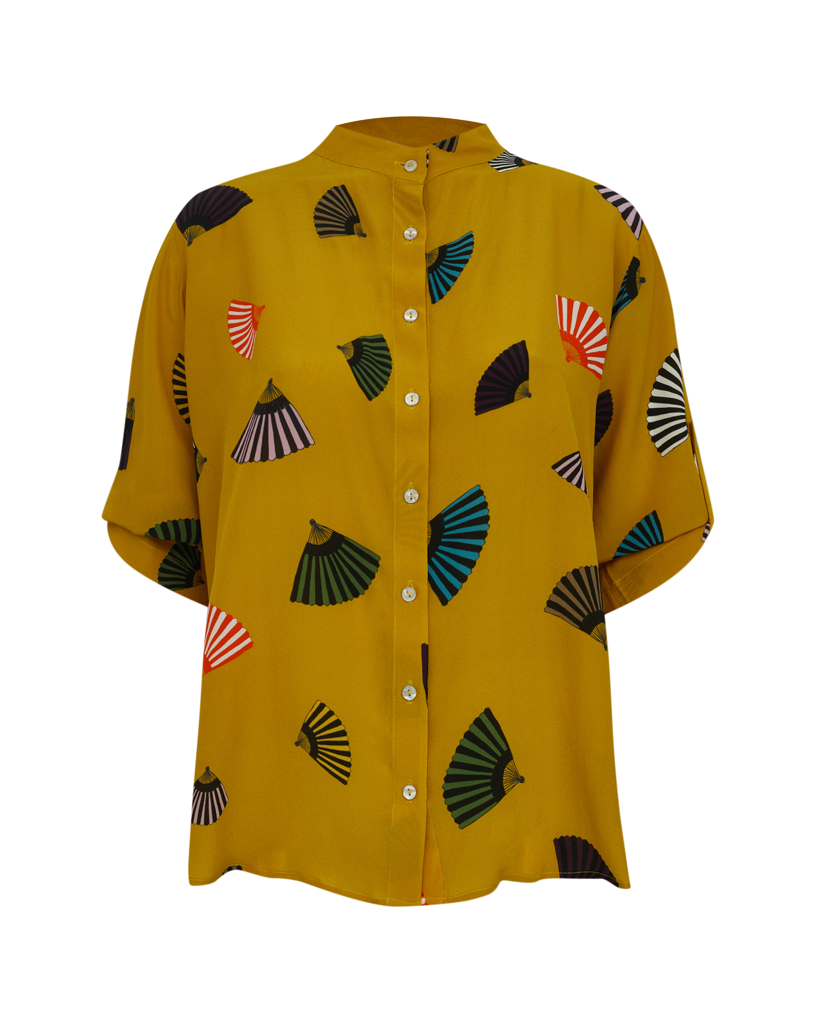 CAMISA T LEQUE MOSTARDA
