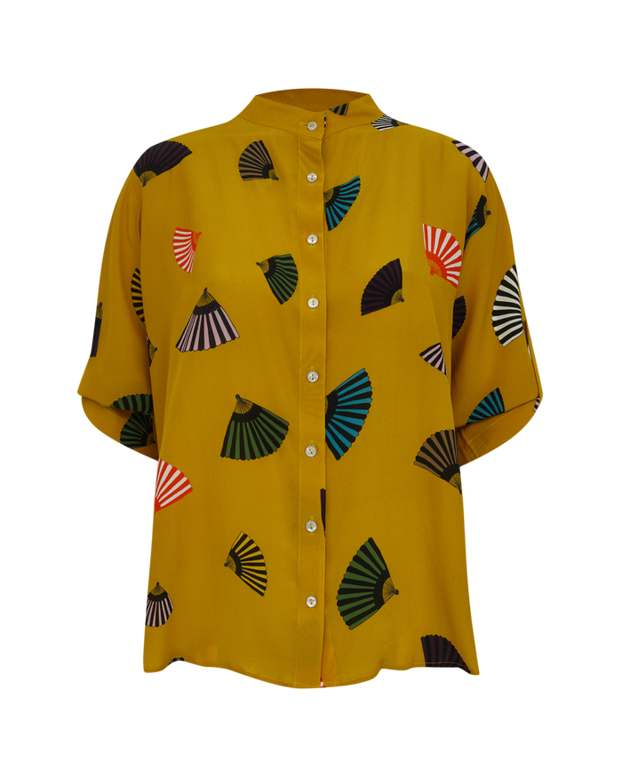 CAMISA T LEQUE MOSTARDA