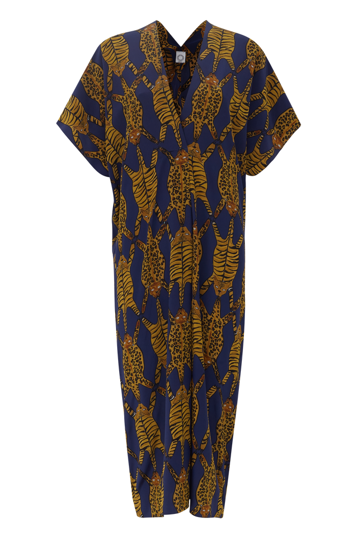 VESTIDO CLARICE TIGRE AZUL