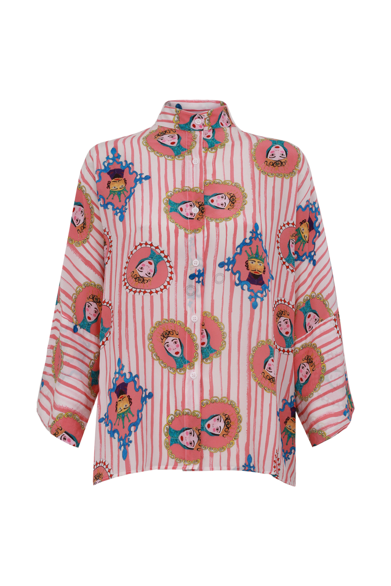 CAMISA JOTA REI RAINHA ROSA