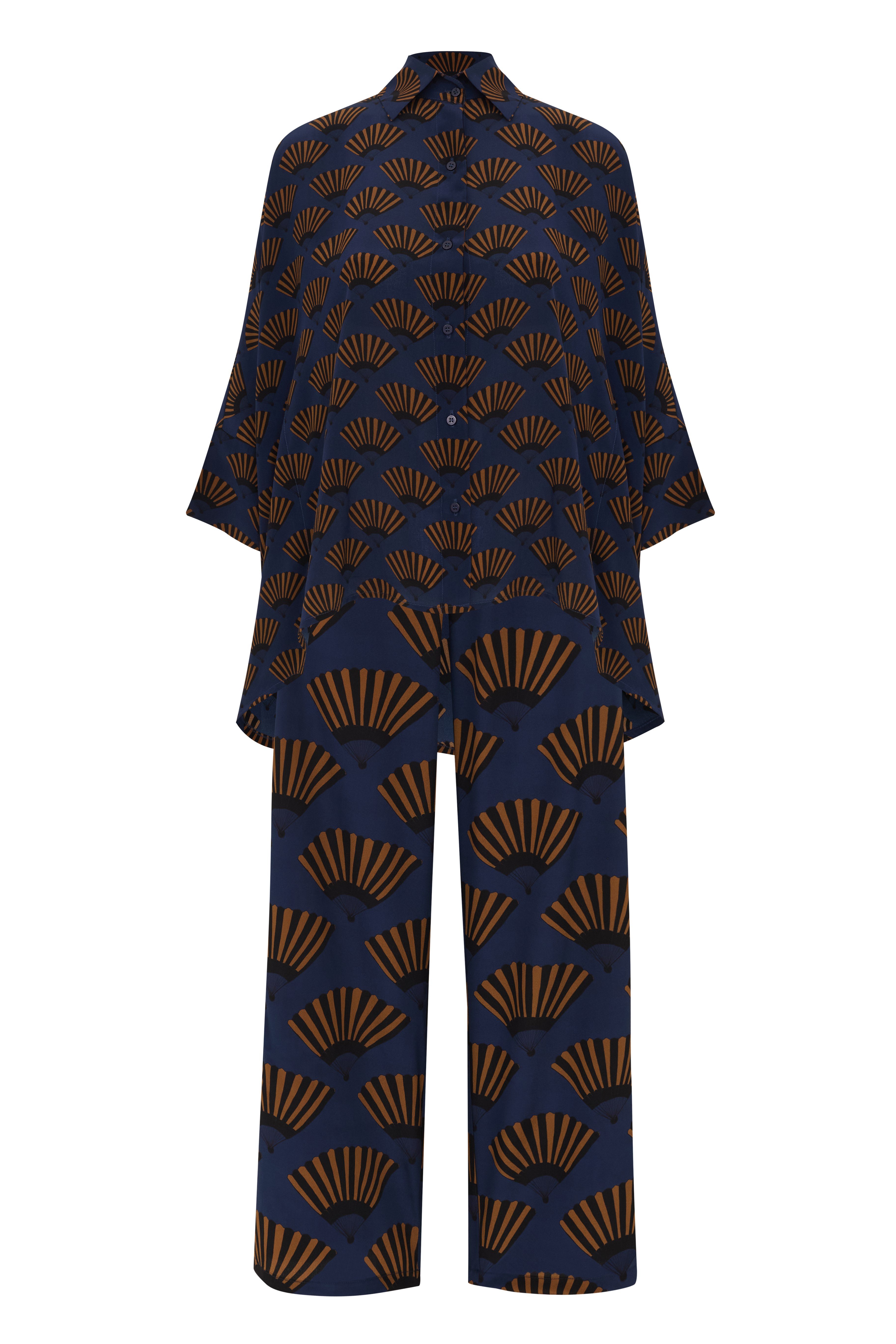 CALÇA LEQUE AZUL