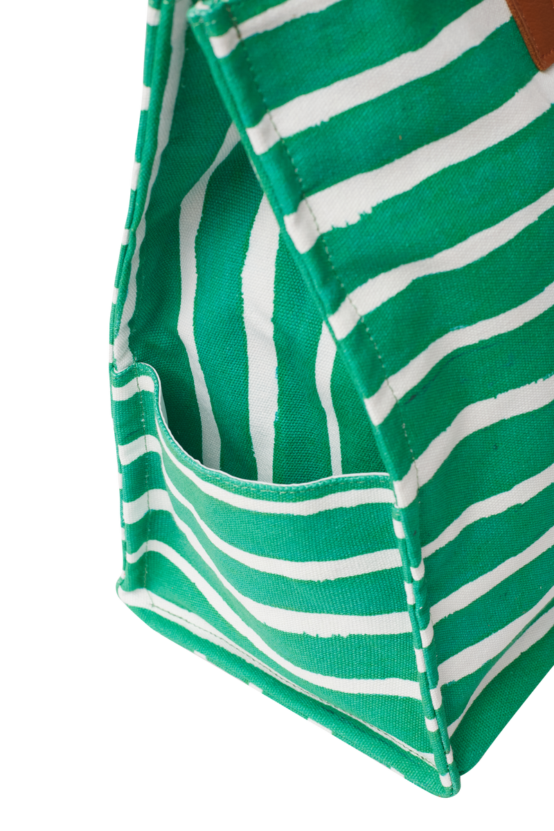 SACOLÃO STRIPES VERDE
