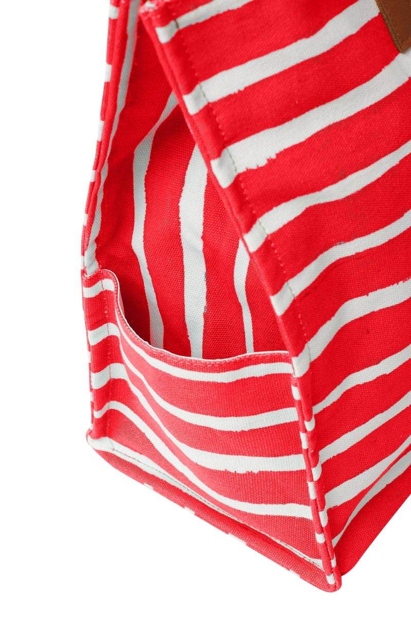 SACOLÃO STRIPES VERMELHO