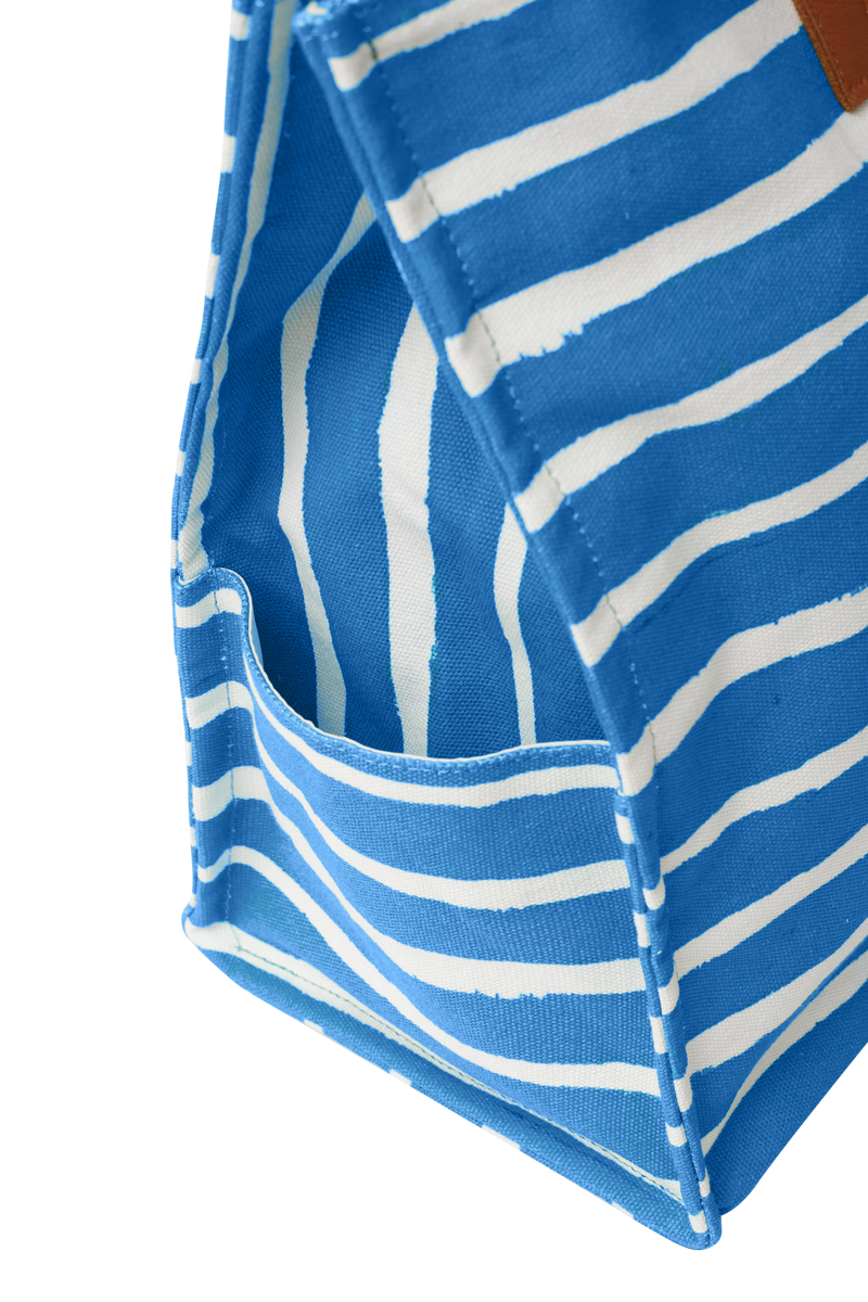 SACOLÃO STRIPES AZUL