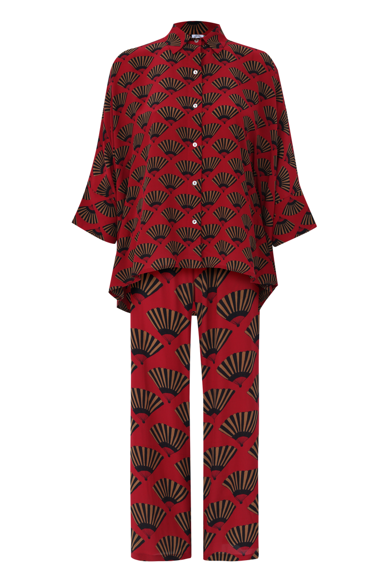 CALÇA LEQUE VERMELHO