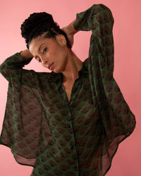 CAMISA LENÇO LEQUE VERDE