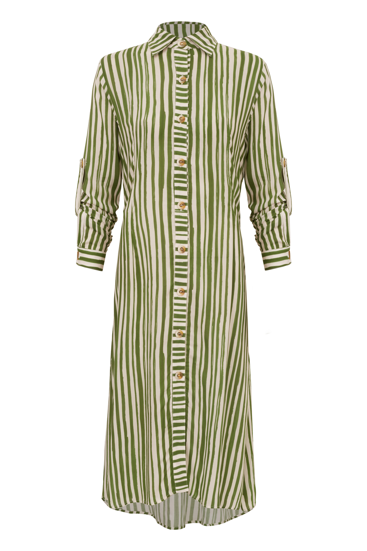 CHEMISE MIRIAM STRIPES VERDE