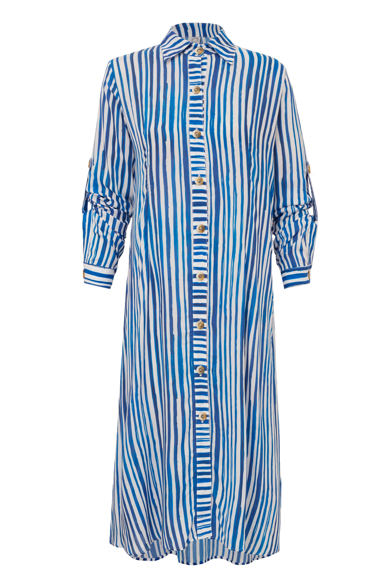 CHEMISE MIRIAM STRIPES AZUL