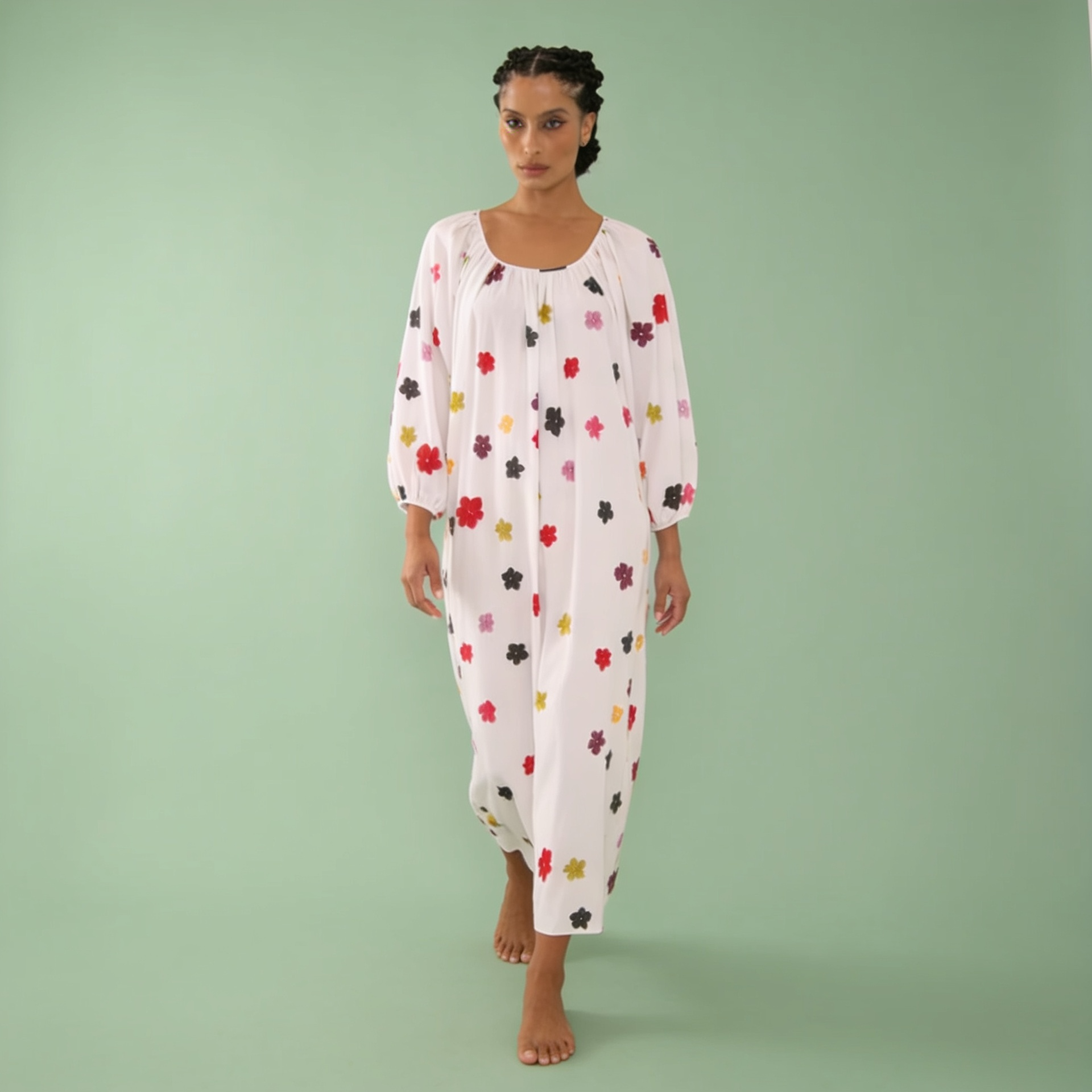 VESTIDO STELLA HIBISCOS