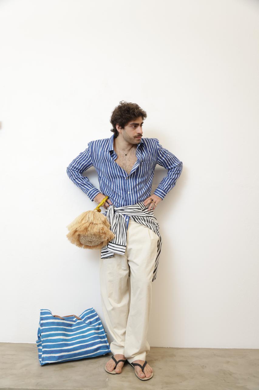 CAMISA PEDRO STRIPES AZUL
