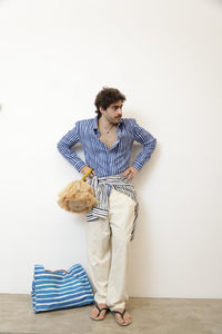 CAMISA PEDRO STRIPES AZUL