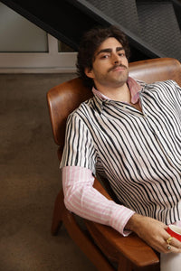 CAMISA BOY STRIPES PRETO