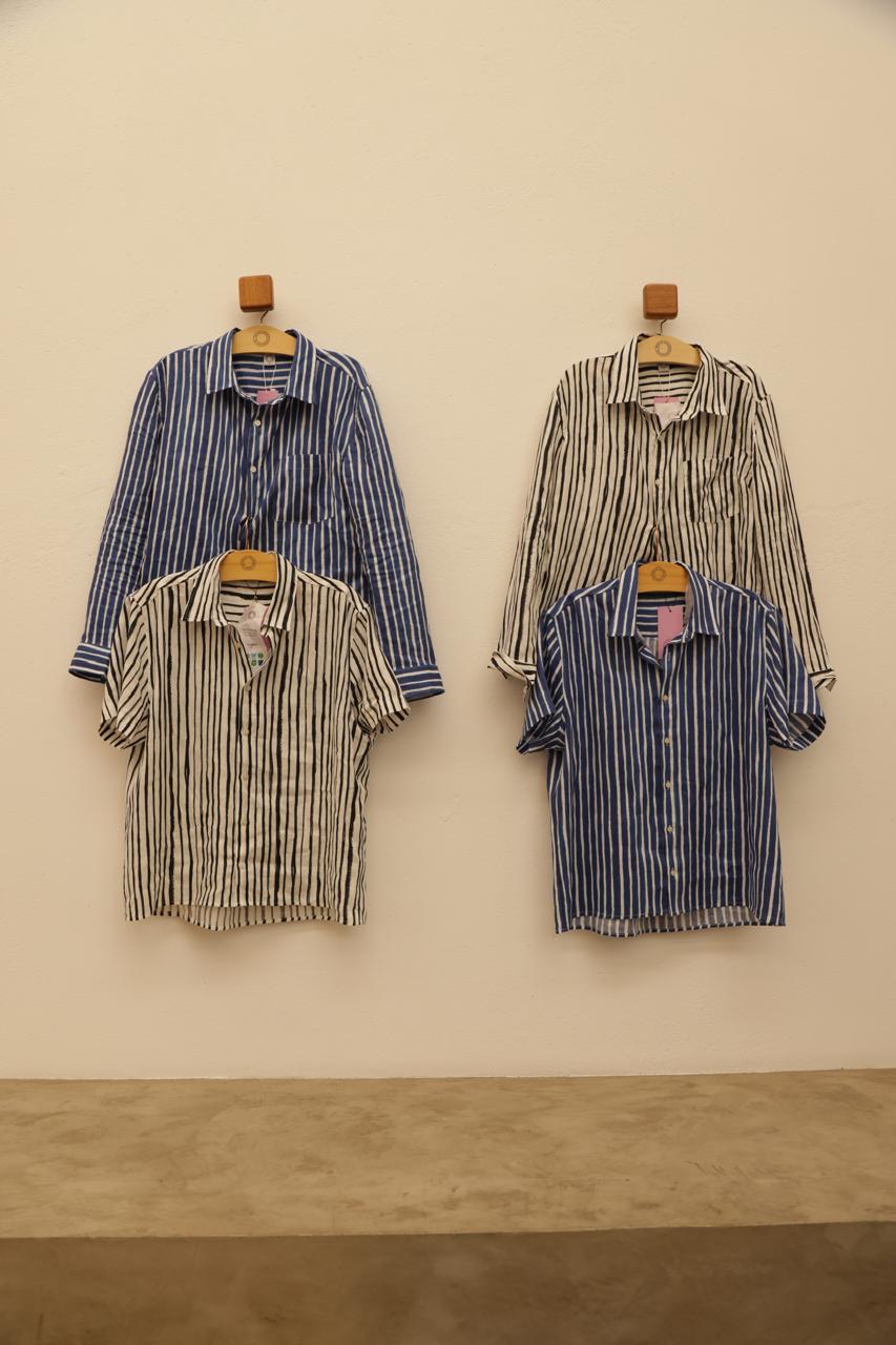 CAMISA BOY STRIPES PRETO