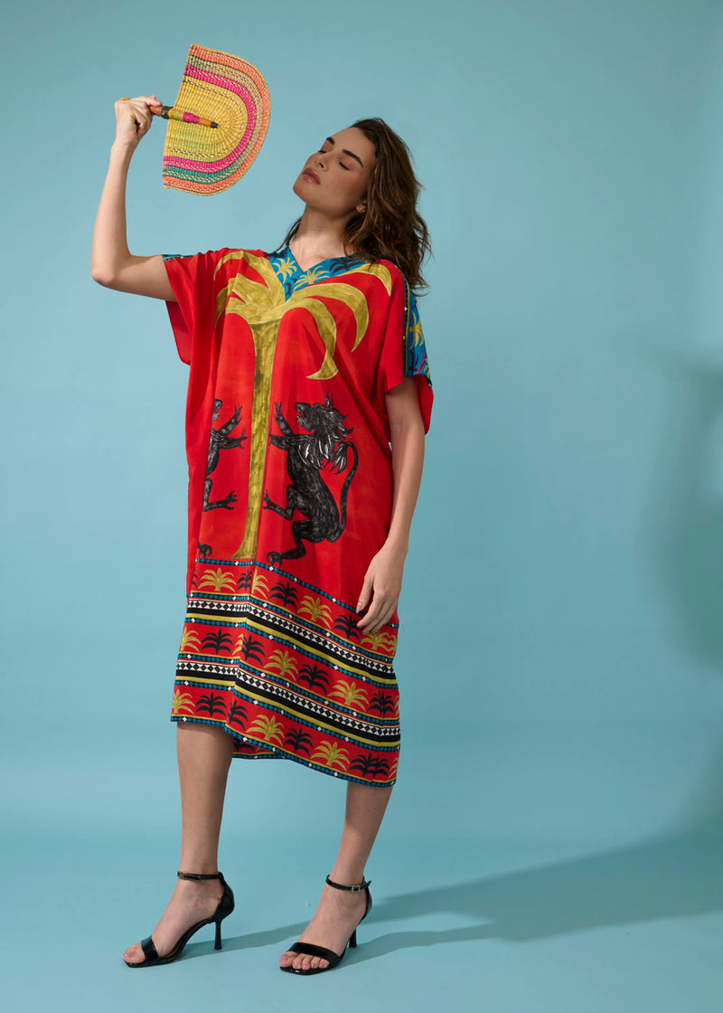 CAFTAN SEVILHA VERMELHO