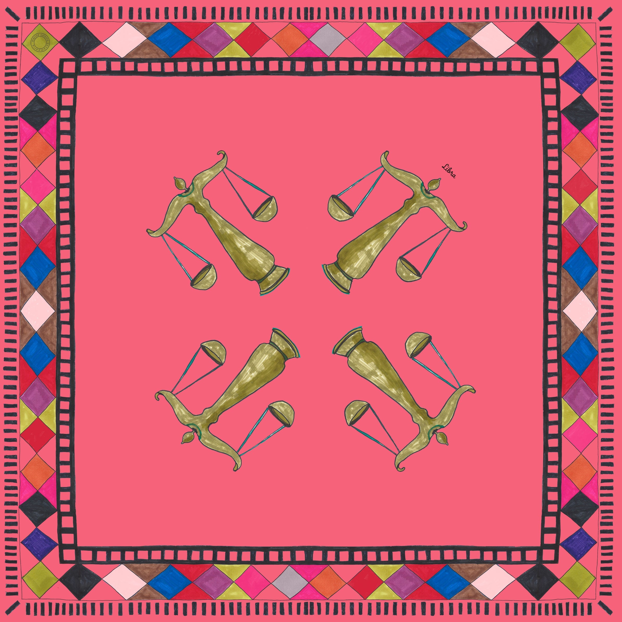 LENÇO ZODÍACO LIBRA