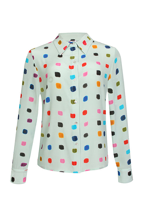 CAMISA ANA CONFETI VERDE