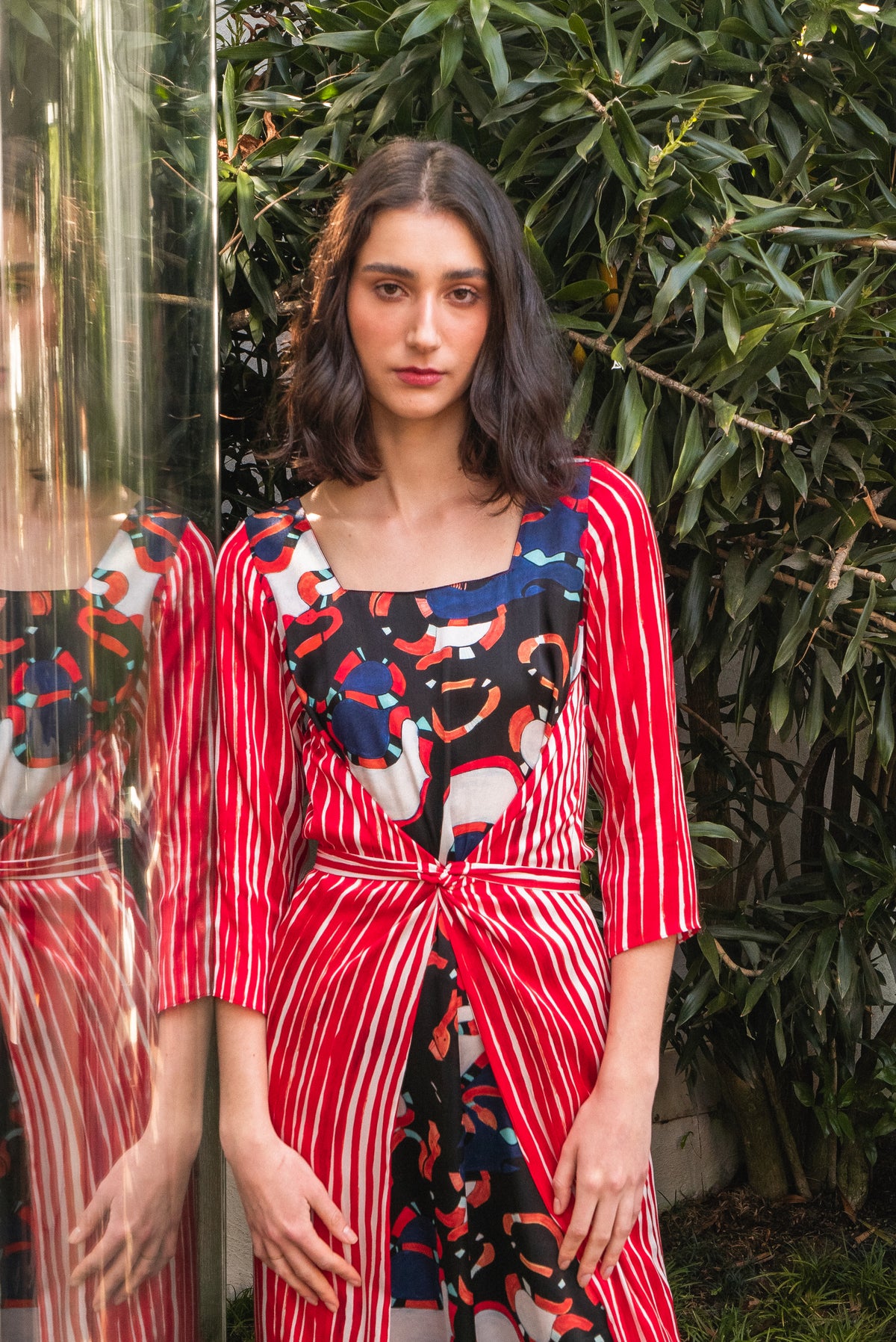 VESTIDO FLY COBRAS + STRIPES