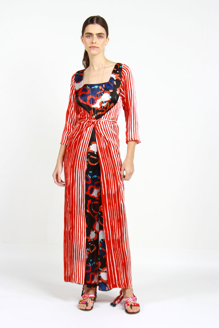 VESTIDO FLY COBRAS + STRIPES