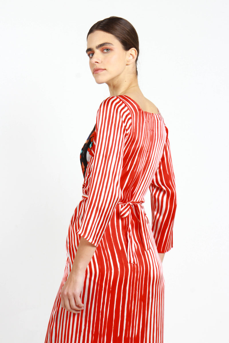 VESTIDO FLY COBRAS + STRIPES