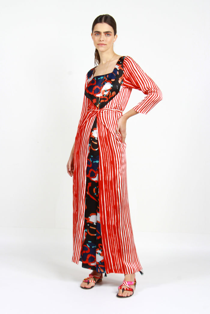 VESTIDO FLY COBRAS + STRIPES