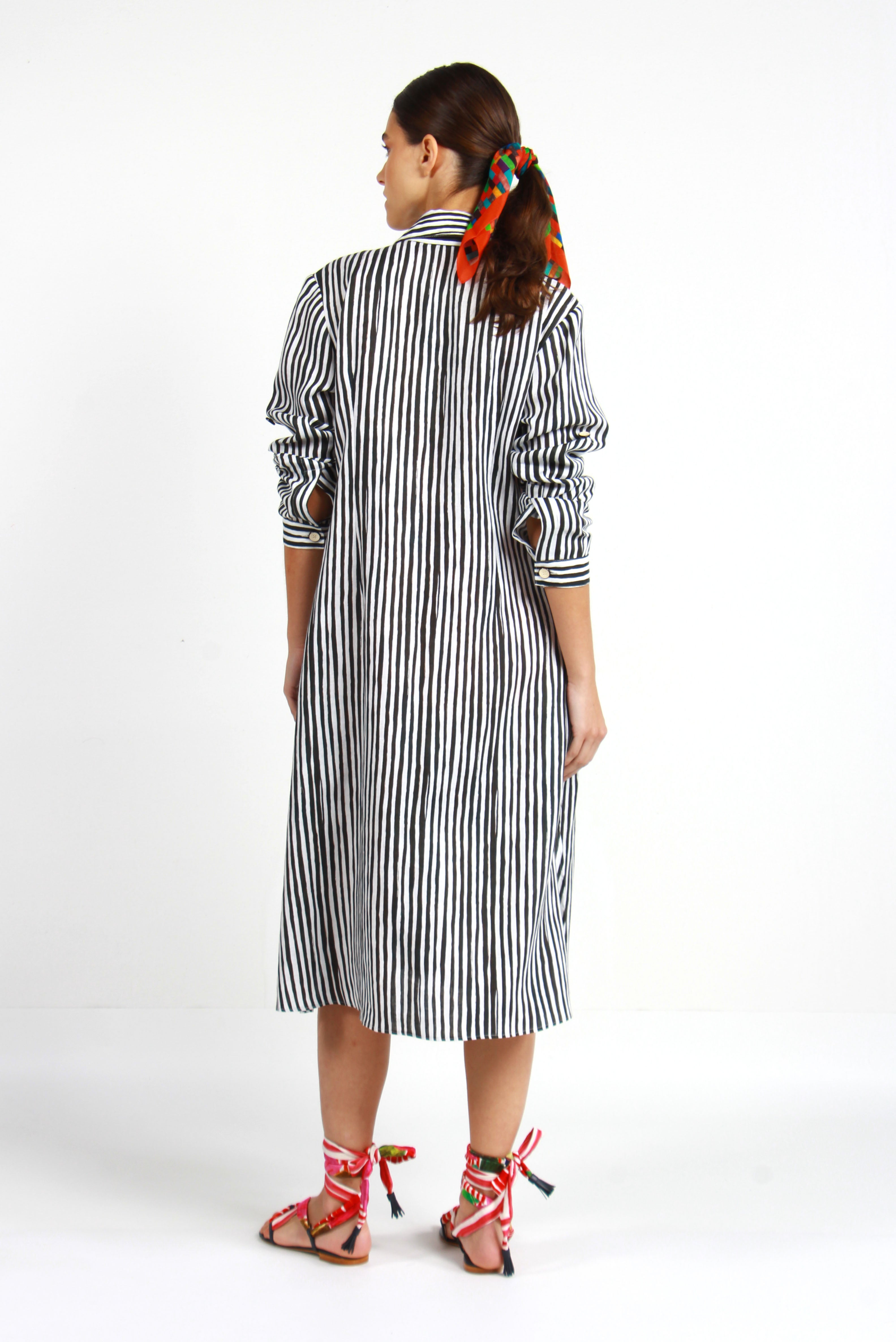 CHEMISE MIRIAM STRIPES PRETO